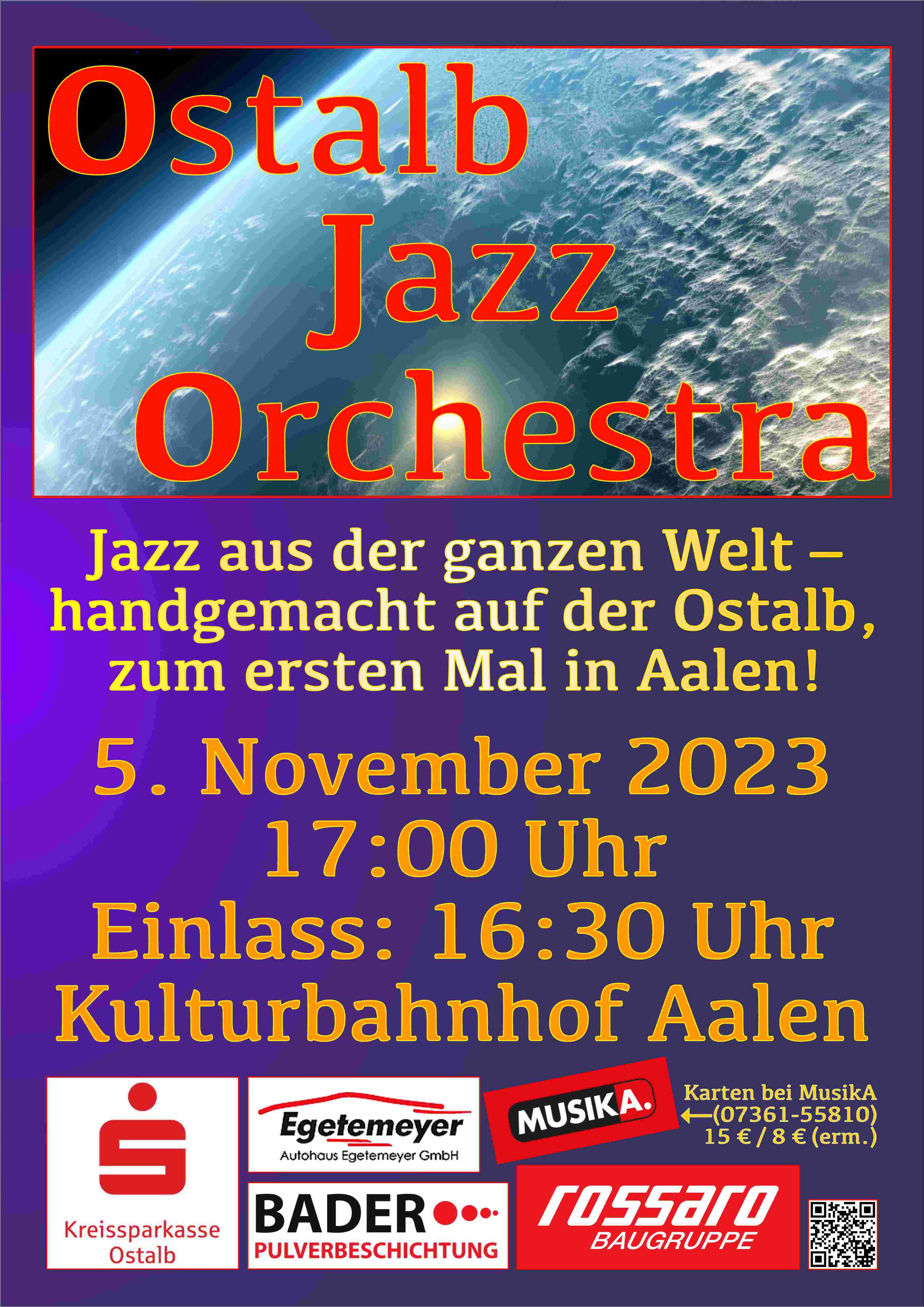 Poster für das Konzert am 5. November 2023