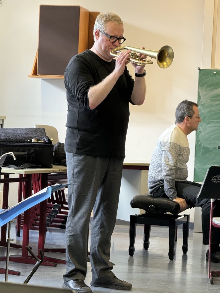 Axel Schlosser mit Flügelhorn