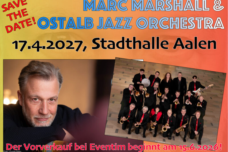 Ankündigung: Konzert mit Marc Marshall und René Krömer am 17. April 2027 in Aalen
